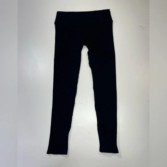 Bombshell Sportswear Ribbed Seamless Leggings Black Silver Logo Size XS NEW - Picture 7 of 15